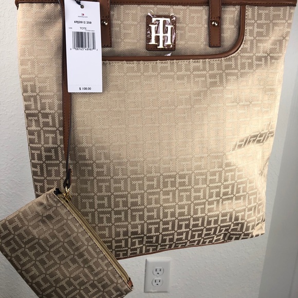 NEW Tommy Hilfiger Monogram TH Tote Bag - Picture 2 of 10